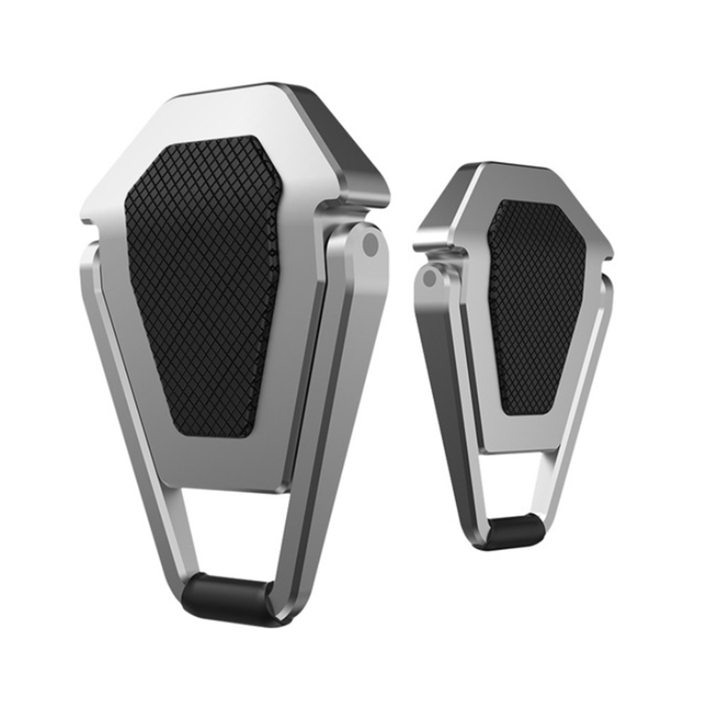 Universal Desktop Laptop Notebook Stand Stable Anti-slip Shield-like Alloy Metal Adhesive Back Holder Kickstand for Macbook