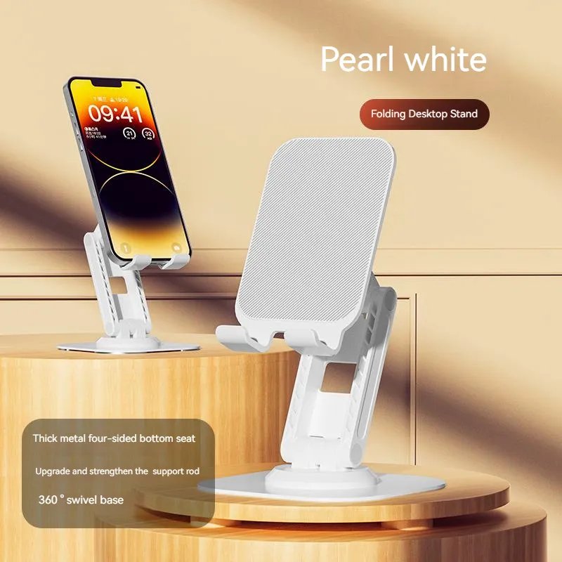 New design Portable Desktop Stand Mount Adjustable Foldable Support Table Alloy Metal 360 Rotating Aluminum Mobile Phone holder