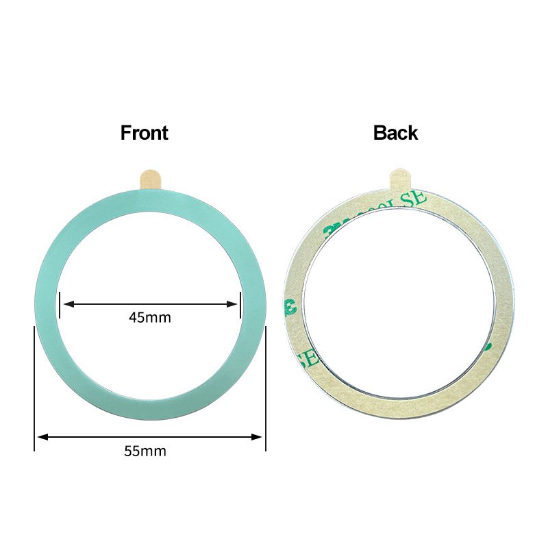 Universal Adhesive Magnetic Charging Metal Ring for Magsafe Wireless Charging Car Mount Phone Stand Holder Plate