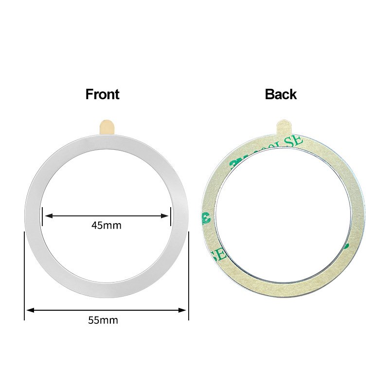 Universal Adhesive Magnetic Charging Metal Ring for Magsafe Wireless Charging Car Mount Phone Stand Holder Plate