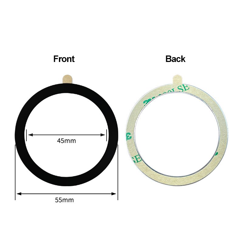 Universal Adhesive Magnetic Charging Metal Ring for Magsafe Wireless Charging Car Mount Phone Stand Holder Plate