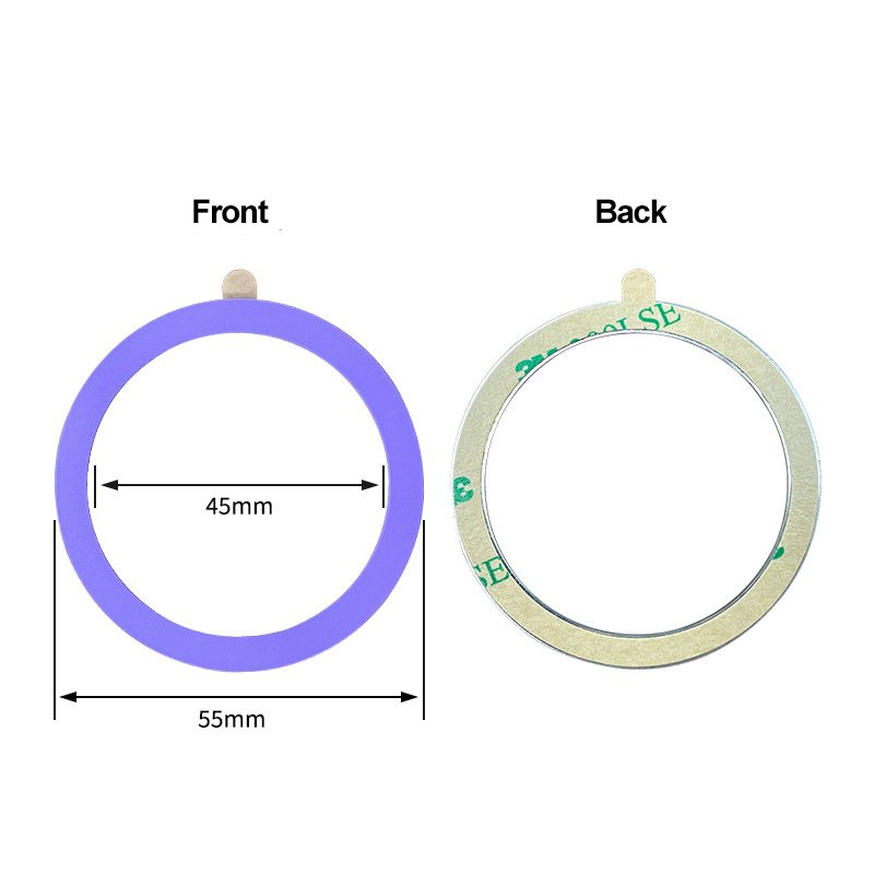 Universal Adhesive Magnetic Charging Metal Ring for Magsafe Wireless Charging Car Mount Phone Stand Holder Plate