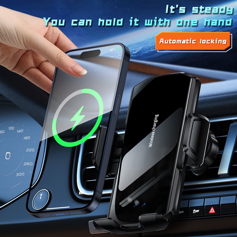 2024 Universal Magnetic Flex Car Phone Holder Wireless Car Charger Fast Charging Phone Holder Type