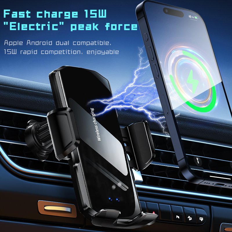 2024 Universal Magnetic Flex Car Phone Holder Wireless Car Charger Fast Charging Phone Holder Type