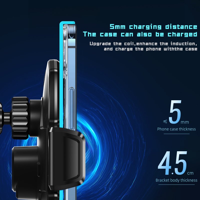 2024 Universal Magnetic Flex Car Phone Holder Wireless Car Charger Fast Charging Phone Holder Type