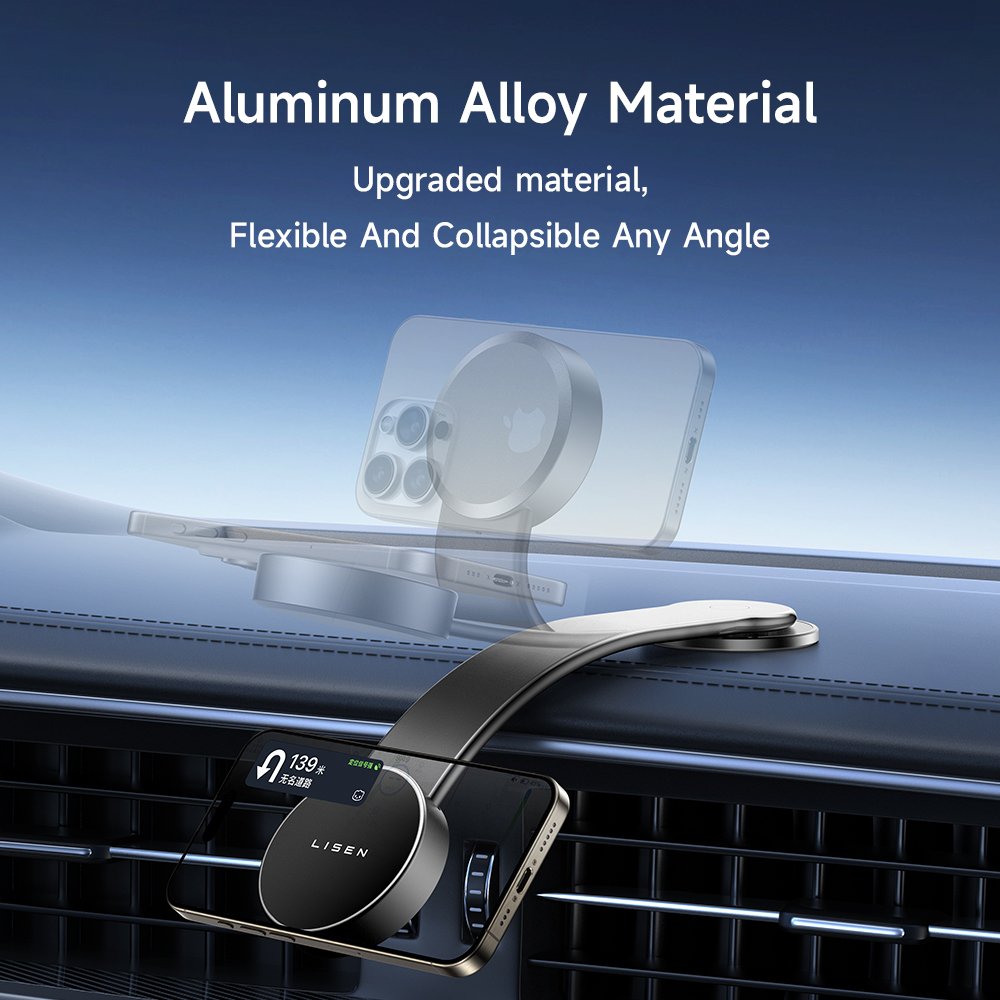 Foldable Vehicle Phone Stand Magnetic Phone Holder Car Phone Stand in Car