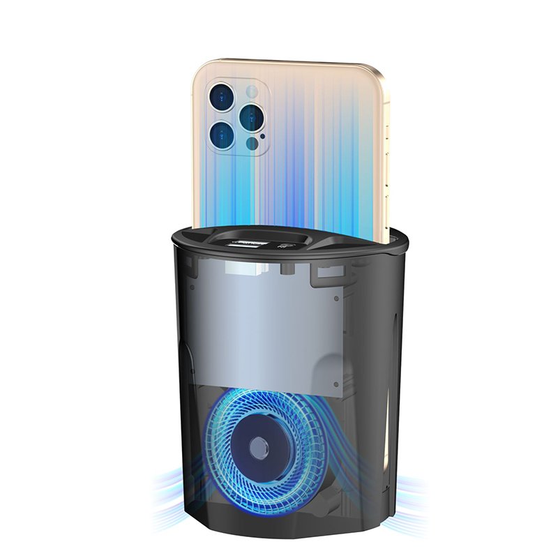 10W Fast Charge Cup Holder Wireless Car Charger With Dual USB QI 4 In 1 Multifunction Car Cup Wireless Charger