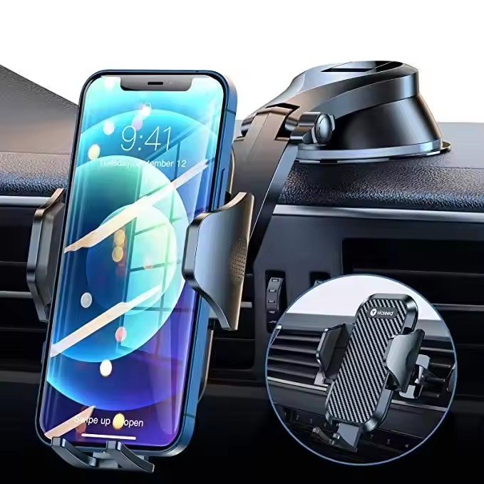 2024 Universal Large Truck Extended Suction Cup Type Car Holder Fixed Shockproof Mobile Phone Stand GPS Navigation Sucker Holder