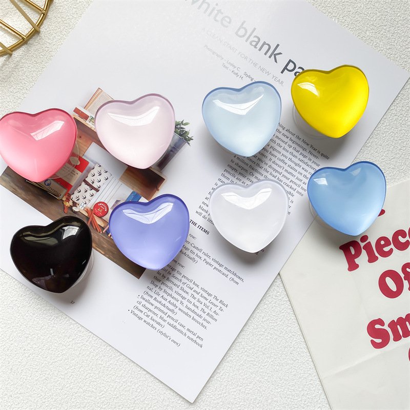 Best selling Glitter Bling Bling Core Shape Glass Mobile Accessories Phone Socket Grip cellphone stand Table phone Holder