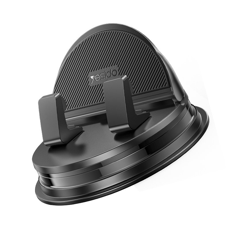 Yesido 360 Rotating Base Silicone Anti-slip Adsorption Automatic And Stable Clamping Car Dashboard Phone Holder