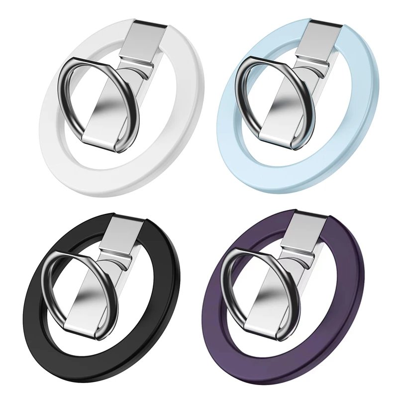 Magnetic Mobile Phone Ring Holder for Magsafe Stand Car Phone Accessories for iPhone 12 13 14 15 Magnet Finger Ring Grip Mount