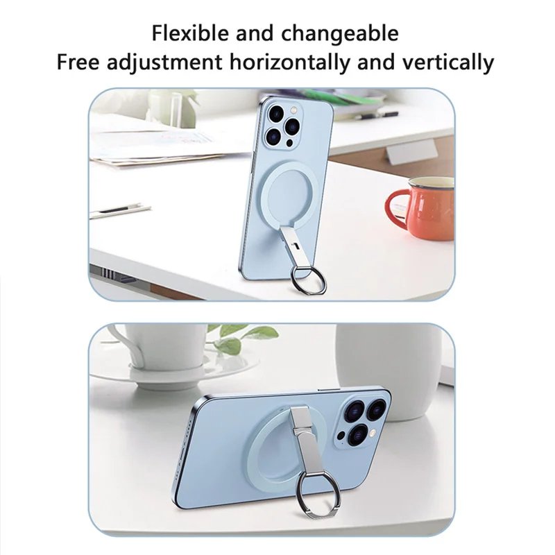 Magnetic Mobile Phone Ring Holder for Magsafe Stand Car Phone Accessories for iPhone 12 13 14 15 Magnet Finger Ring Grip Mount