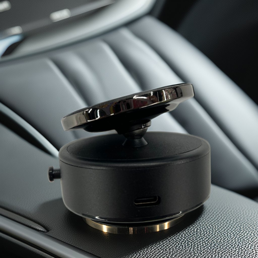 One Handed Operation For Anytime Anywhere Use Of Car Phone Holder Magnetic Vacuum Suction Cup Phone Holder