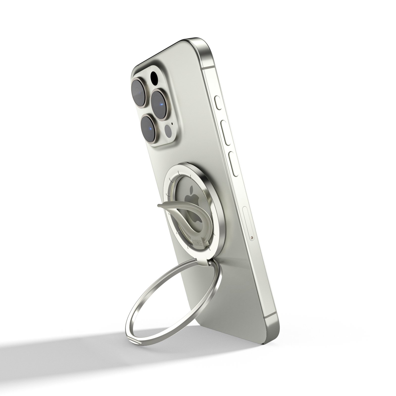 Universal 360 Degree Rotation Magnetic Phone Mount Zinc Alloy Car Holder Compatible with iPhone & iPad for Indoor & Outdoor Use