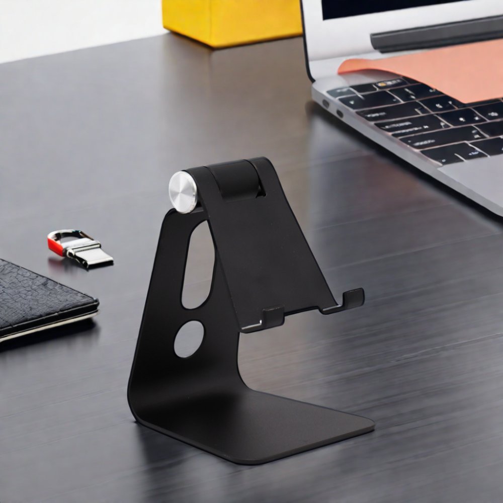 Factory Direct Mini Aluminum Alloy Tablet Mobile Phone Holder Portable and Foldable Adjustable and Waterproof for Outdoor Use