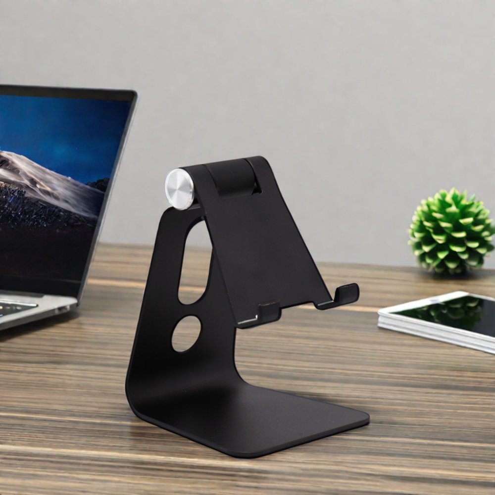 Factory Direct Mini Aluminum Alloy Tablet Mobile Phone Holder Portable and Foldable Adjustable and Waterproof for Outdoor Use