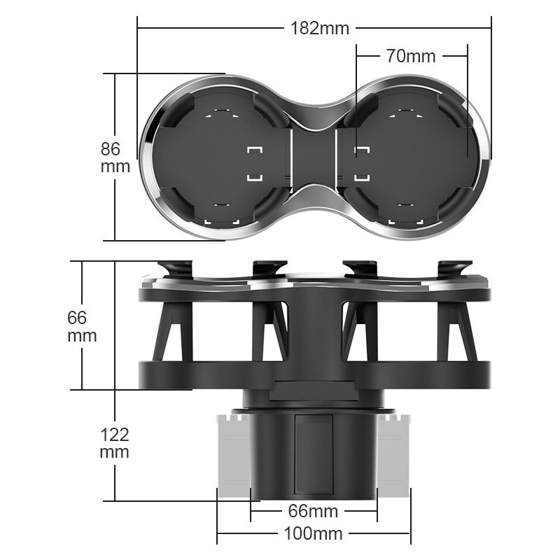 Double Car Drink Holder Bottle Cup Water Bottle Mount Stand Coffee Drinks Cup Holder