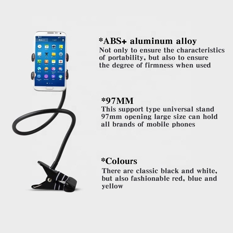 cantell 2023 plastic lazy long arm phone holder bed desk clamp lazy holder in mobile phone holders