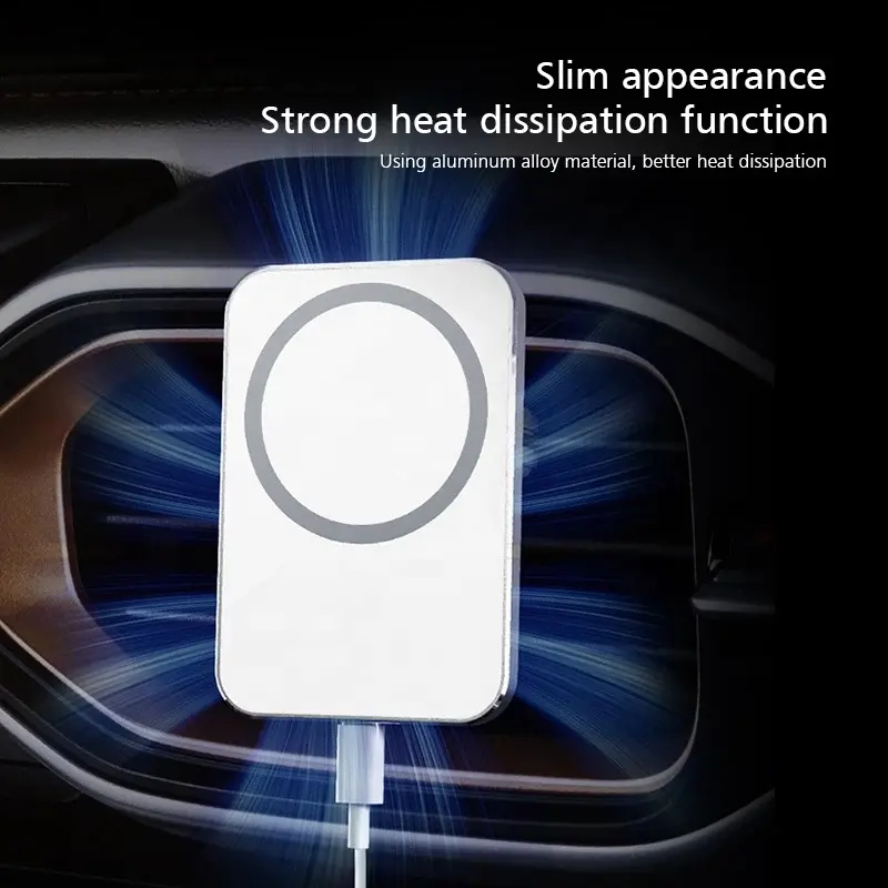 Factory Price High Quality 15W Magnetic Car Wireless Charger Air Vent Holder Fast Charger