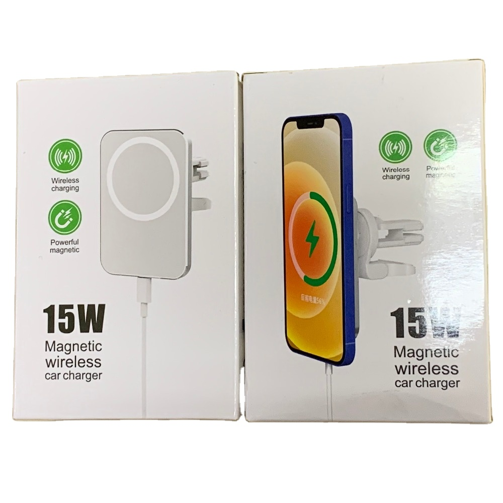 Factory Price High Quality 15W Magnetic Car Wireless Charger Air Vent Holder Fast Charger