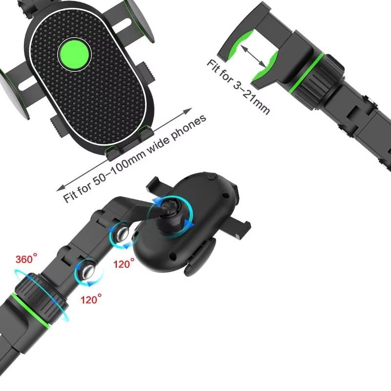 360 Degree Rotation Car Phone Holder Mount Stand For Dash Cam GPS Smartphone Bracket Universal Car Rearview Mirror Phone Holder