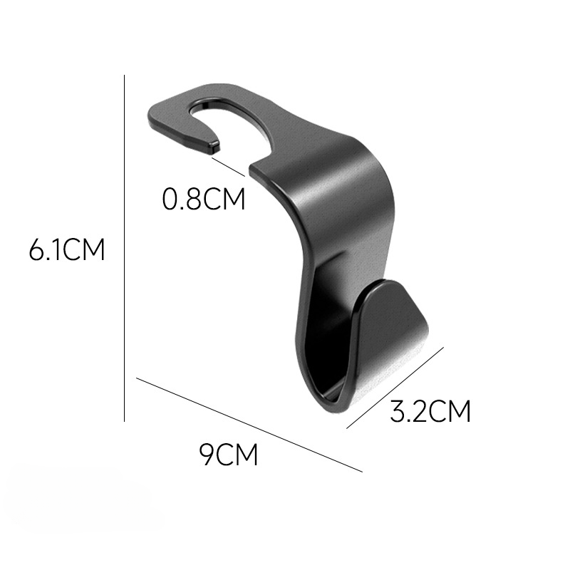 2Pcs Universal Auto Seat Headrest Hook Storage Hanger Car Vehicle Back Seat Organizer Holder Car Interior Accessories