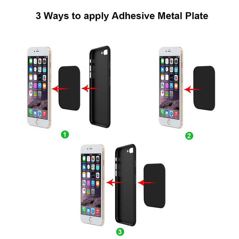 Metal Plate Round For Magnet Car Phone Iron Sheet Sticker For Magnetic Mobile Phone Holder Car Stand Mount