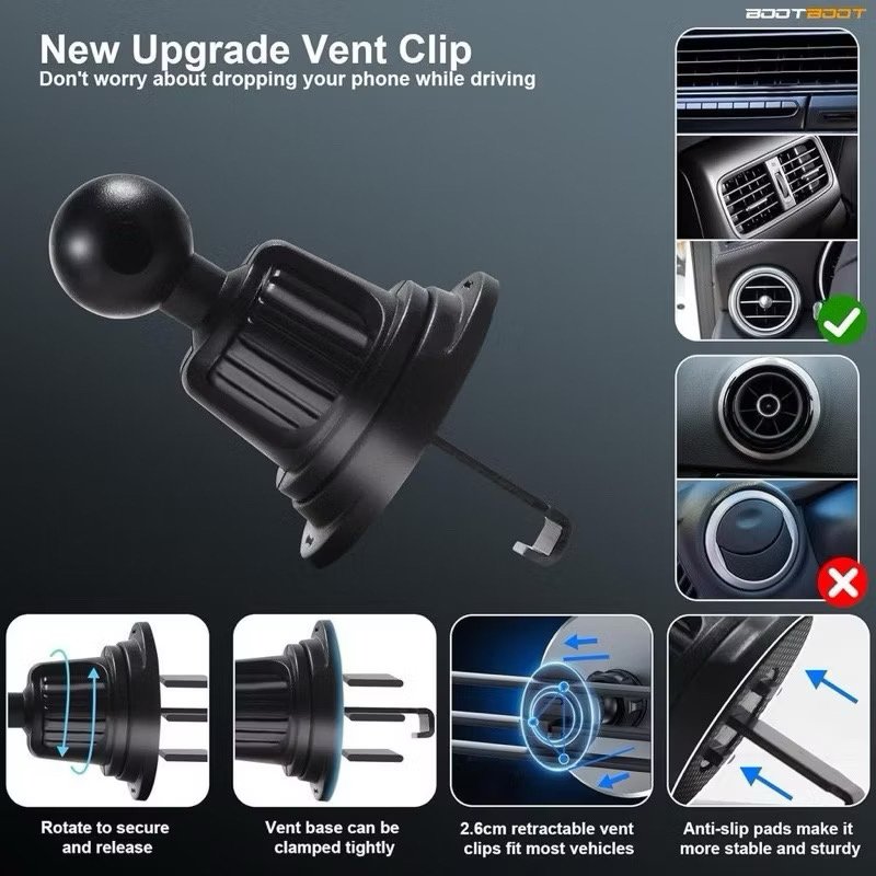 Yisen 15W RGB car holder wireless magnetic vehicle charger for iPhone 15 14 13 12 Pro Max for iOS Android