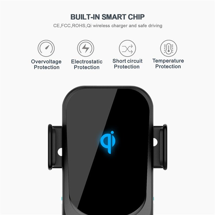 15W Car qi charger wireless charging cellphone charging qi fast wireless car holder portable qi wireless charger in factory