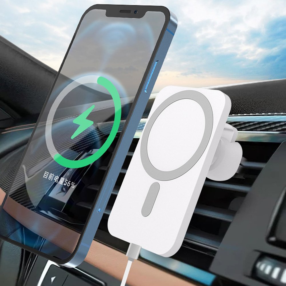 Fast Magnetic Car Wireless Charger Stand Mount 15W Magnet Phone Holder Wireless Car Charger