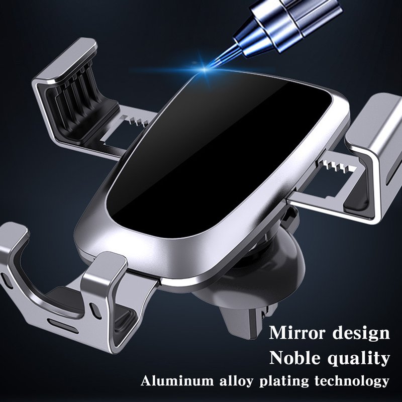 cantell Aluminium alloy Car Phone Holder 360 Rotation For Air Vent Dashboard Windshield Car Phone Mount