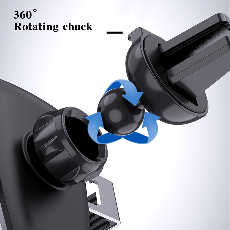 cantell Aluminium alloy Car Phone Holder 360 Rotation For Air Vent Dashboard Windshield Car Phone Mount