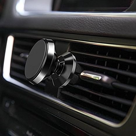 Car ventilation magnetic phone holder reusable powerful magnetic phone holder suitable for cars 360 degree rotating dashboard