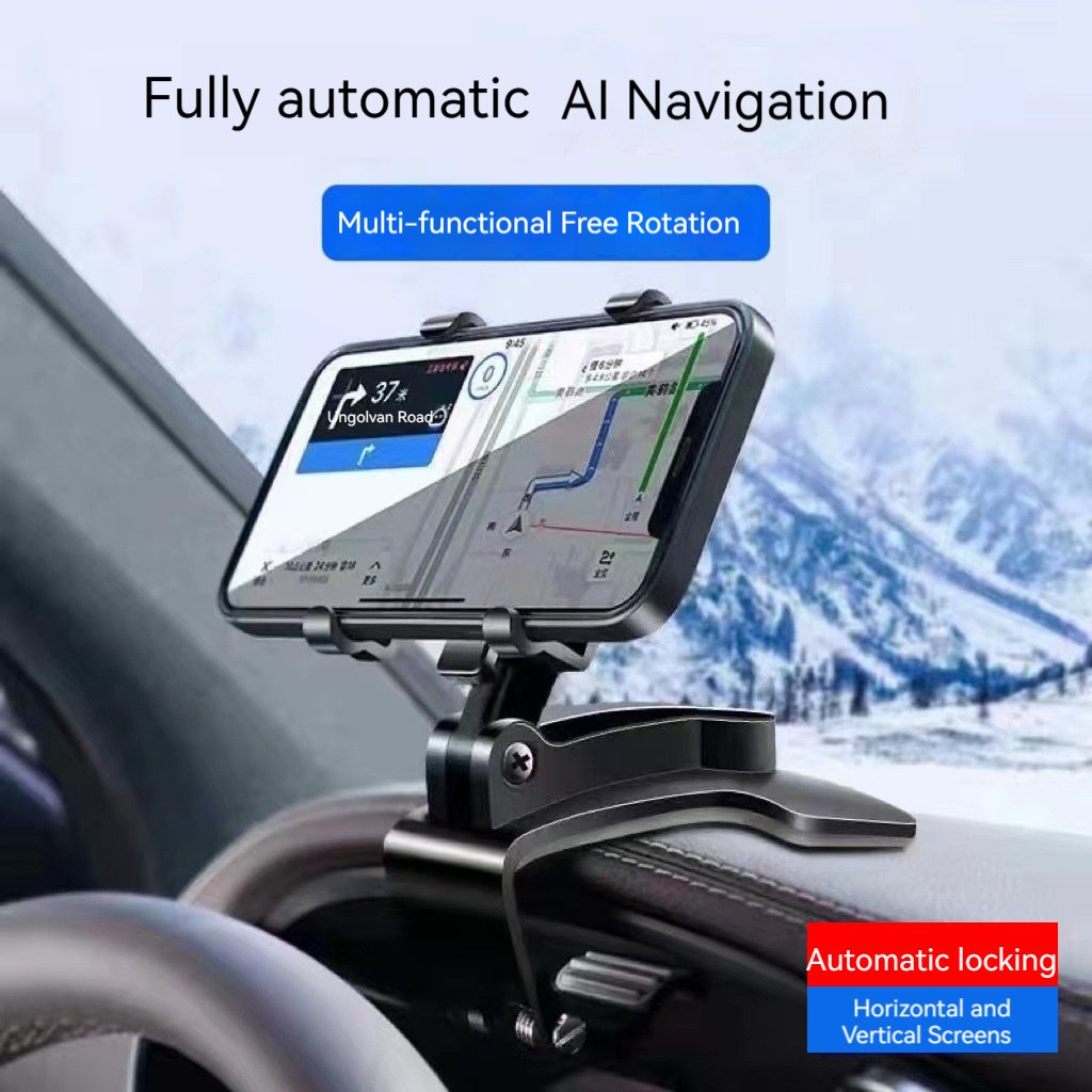 "2024 New Car Navigation Cell Phone Holder Gravity Car Phone Holder Dashboard Car Mount Shockproof Cell Phone Holder "