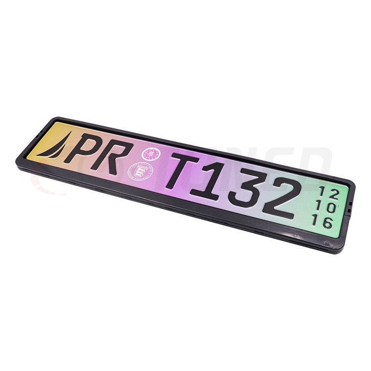 Customized car number license plate holder lack license plate frame for Euro market