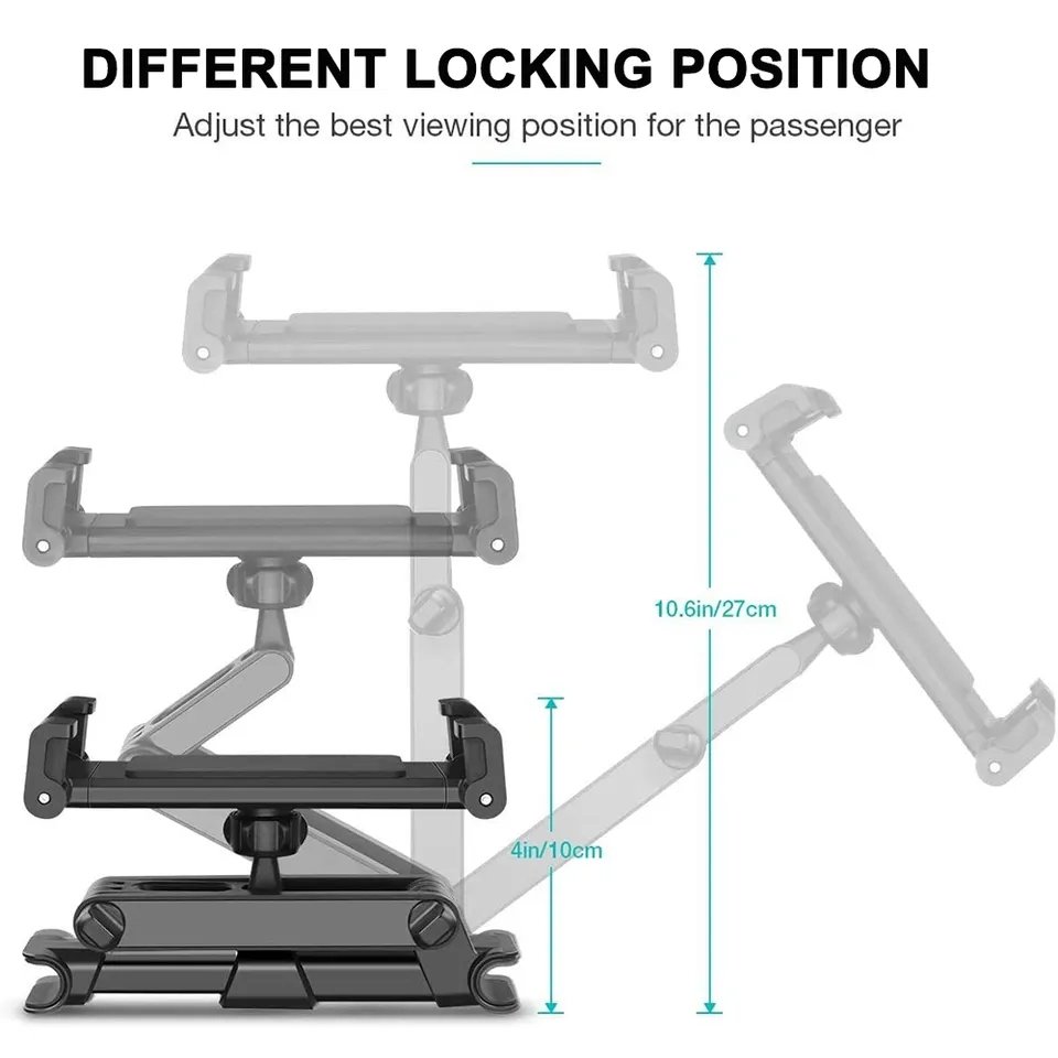 Hot Sale Car Mount Tablet Holder with Rear Headrest Backrest Phone Holder Premium Mobile Phone Accessories