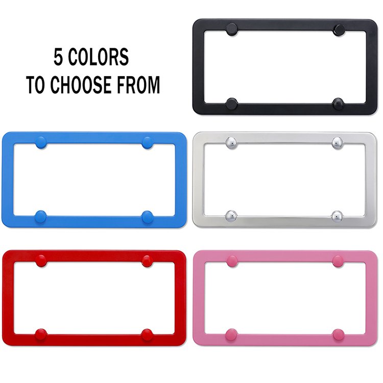 OEM Custom License Plate Frames Stainless Steel Universal US Car License Plate Holder License Plate Covers