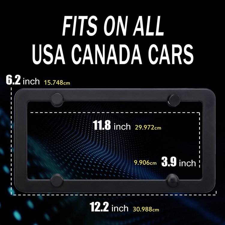 OEM Custom License Plate Frames Stainless Steel Universal US Car License Plate Holder License Plate Covers