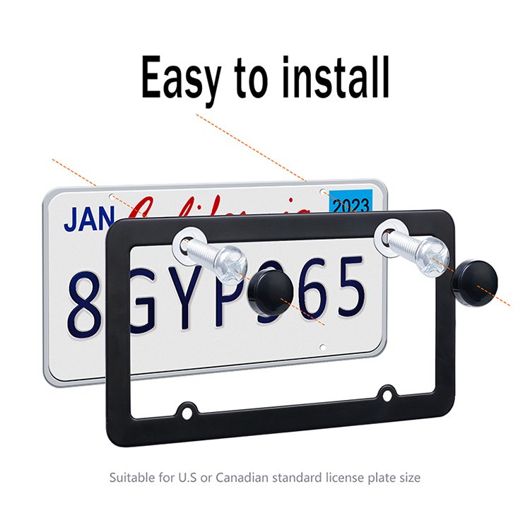 OEM Custom License Plate Frames Stainless Steel Universal US Car License Plate Holder License Plate Covers