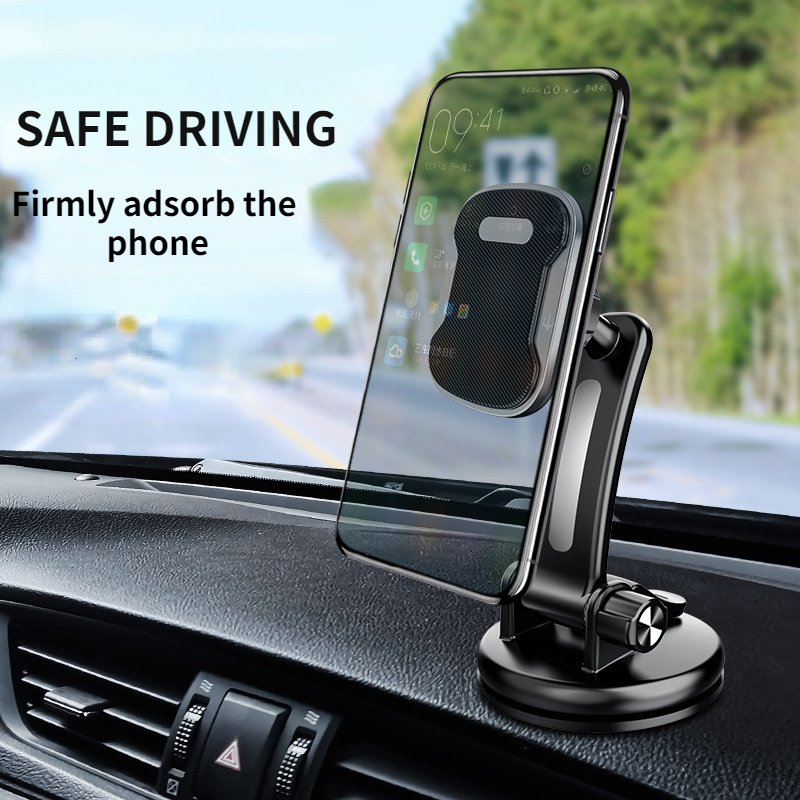 360 Round Magnetic Car Phone Holder Universal Dashboard Magnet Suction Cup Magnetic Mounting Bracket