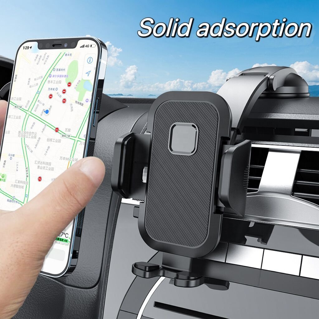 Hot Sale Universal Sucker Car Phone Holder Windshield Car Dashboard Mobile Cell Support Bracket for 4.7-7 Inch Smartphones
