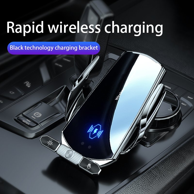 15W Car Wireless Charger Magnetic Fast Charging Station Air Vent Touch Button Car Cell Phone Holder For Android For iphone 15