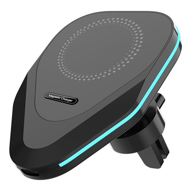 Vehicle Mounted Magnetic Car Holder Mobile Phone Charger Car Wireless Chargers 15W Air Vent Car Charger