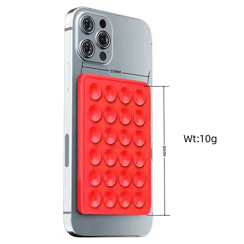 Transparent Backed Silicone Suction Pad For Phone Fixture Suction Cup Backed Adhesive Silicone Rubber Sucker Pad For Fixed Pad
