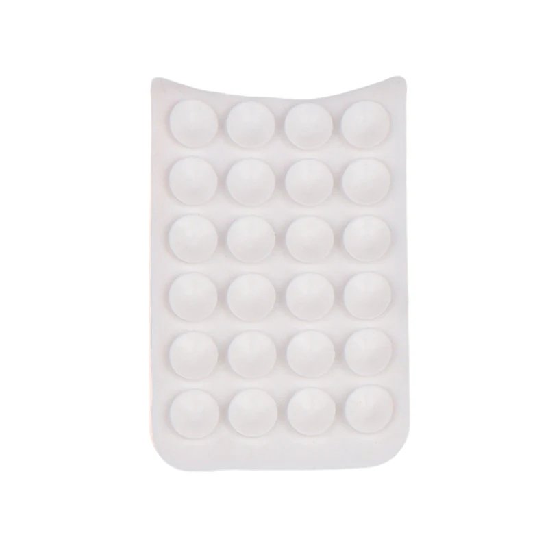 Transparent Backed Silicone Suction Pad For Phone Fixture Suction Cup Backed Adhesive Silicone Rubber Sucker Pad For Fixed Pad