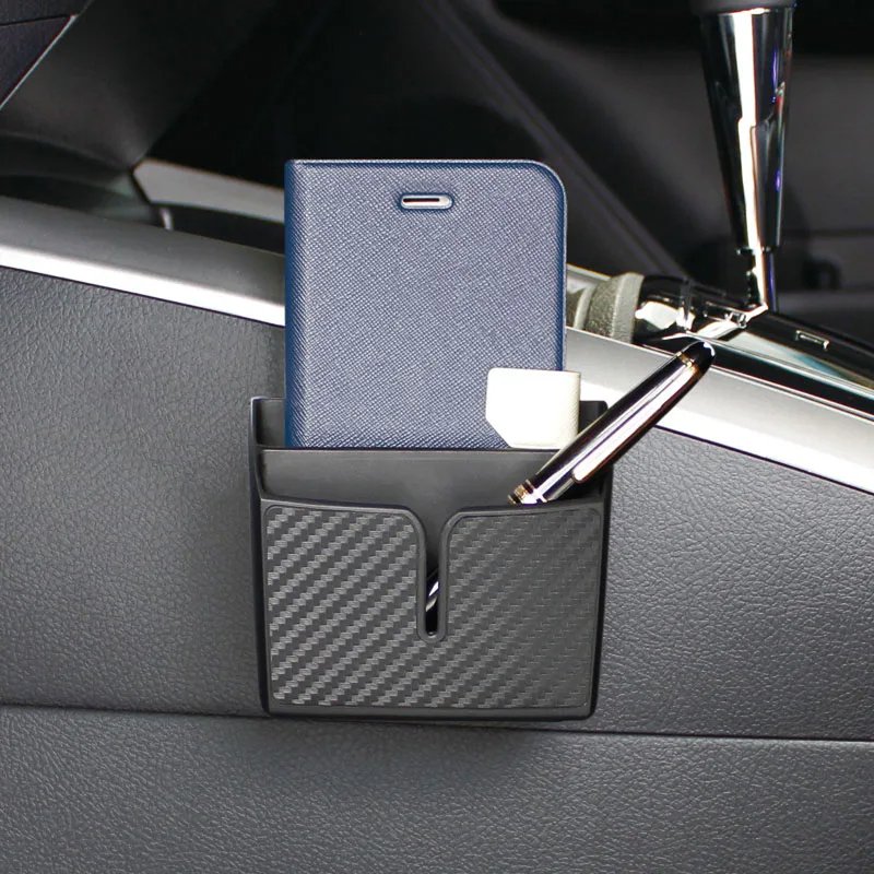 Self Adhesive Car Mobile Phone Storage Box Front Seat Car Organizer Universal Vehicle Dashboard Pocket Holder Car Accessories