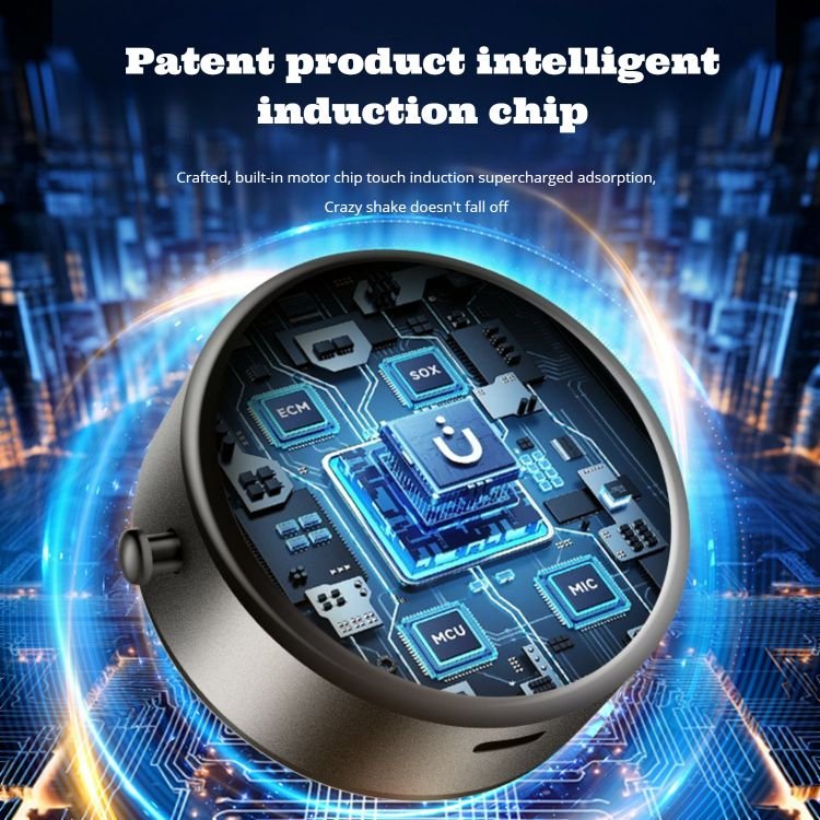 Multi Functional Vacuum Suction Cup Phone Holder With 15W Wireless Charging Car Phone Holder