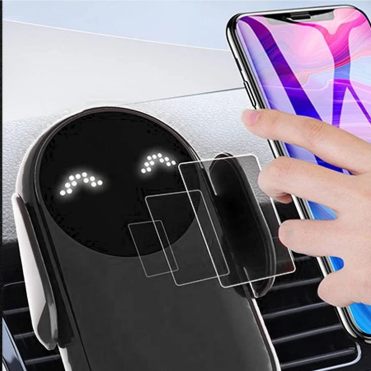 For iphone 15w smart sensor magnetic wireless fast car charger phone holder mount intellig car wireless charging