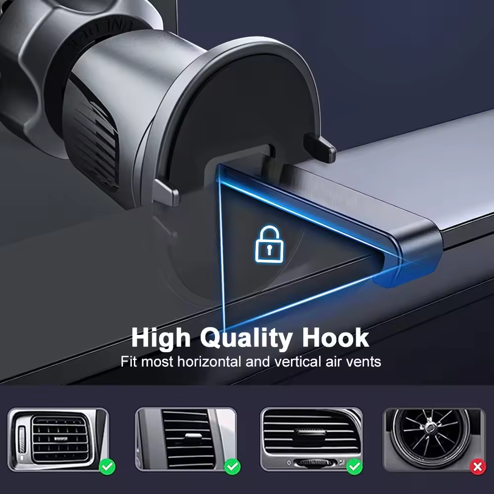 2024 Trending Products Cell Phone Accessories Smartphone Holder Mobile Stand Phone Holder Car Air Mount for Iphone Car Holders