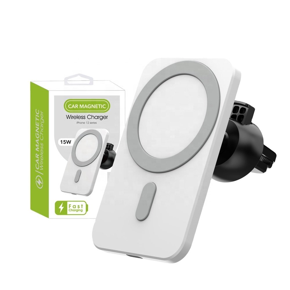 2024 New Arrival Magnetic 15W Fast Car Wireless Charger Phone Holder For Iphone 15